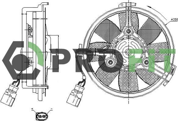 Profit 1850-0004 - Ventilators, Motora dzesēšanas sistēma autodraugiem.lv