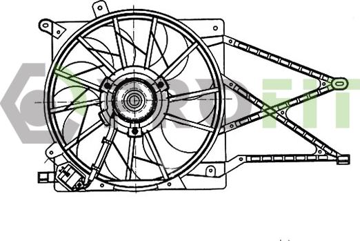 Profit 1850-0003 - Ventilators, Motora dzesēšanas sistēma autodraugiem.lv