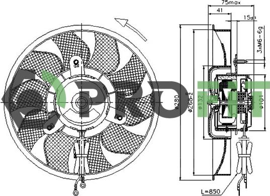 Profit 1850-0028 - Ventilators, Motora dzesēšanas sistēma autodraugiem.lv