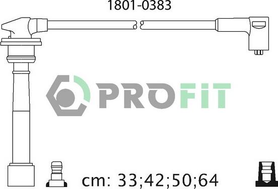 Profit 1801-0383 - Augstsprieguma vadu komplekts autodraugiem.lv