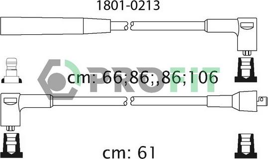 Profit 1801-0213 - Augstsprieguma vadu komplekts autodraugiem.lv