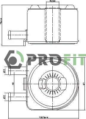 Profit 1745-0024 - Eļļas radiators, Motoreļļa autodraugiem.lv