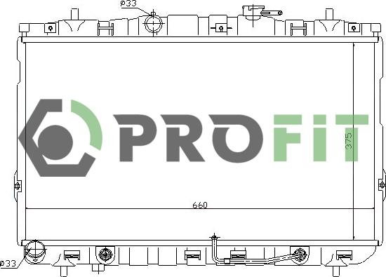 Profit 1740-0162 - Radiators, Motora dzesēšanas sistēma autodraugiem.lv