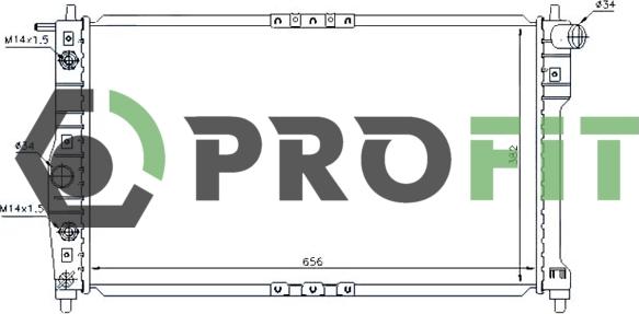 Profit 1740-0101 - Radiators, Motora dzesēšanas sistēma autodraugiem.lv