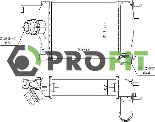 Profit 1780-0165 - Starpdzesētājs autodraugiem.lv