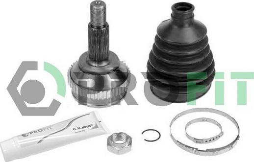 Profit 2710-1201 - Šarnīru komplekts, Piedziņas vārpsta autodraugiem.lv