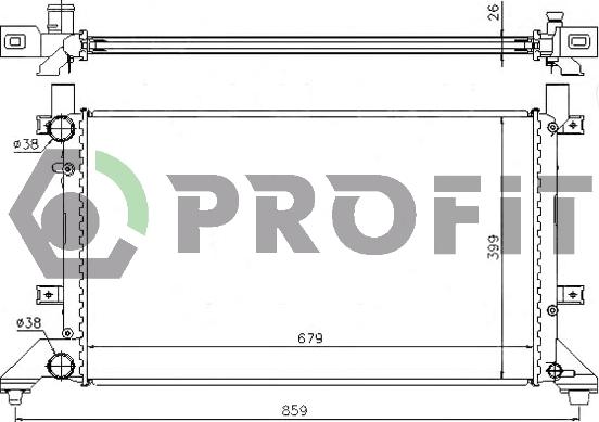 Profit PR 9567A8 - Radiators, Motora dzesēšanas sistēma autodraugiem.lv