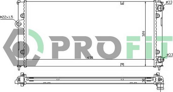 Profit PR 9504A3 - Radiators, Motora dzesēšanas sistēma autodraugiem.lv