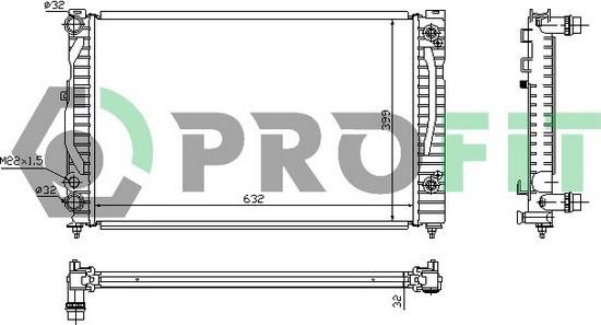 Profit PR 9539A1 - Radiators, Motora dzesēšanas sistēma autodraugiem.lv