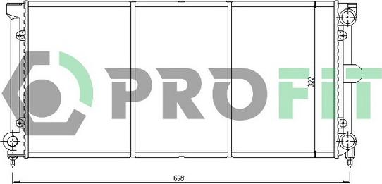 Profit PR 9537A2 - Radiators, Motora dzesēšanas sistēma autodraugiem.lv