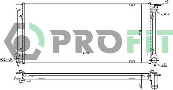 Profit PR 9521A1 - Radiators, Motora dzesēšanas sistēma autodraugiem.lv