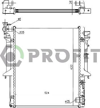 Profit PR 4015A1 - Radiators, Motora dzesēšanas sistēma autodraugiem.lv