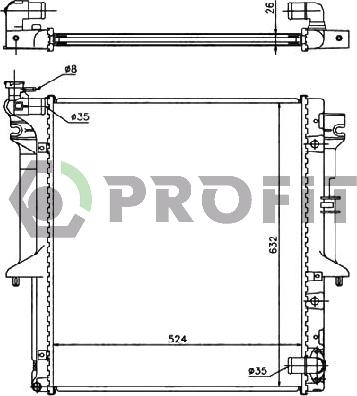 Profit PR 4015A2 - Radiators, Motora dzesēšanas sistēma autodraugiem.lv