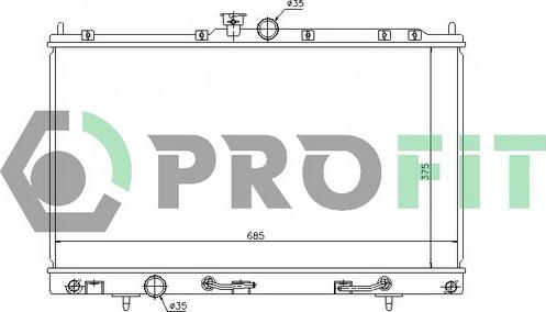 Profit PR 4010A1 - Radiators, Motora dzesēšanas sistēma autodraugiem.lv