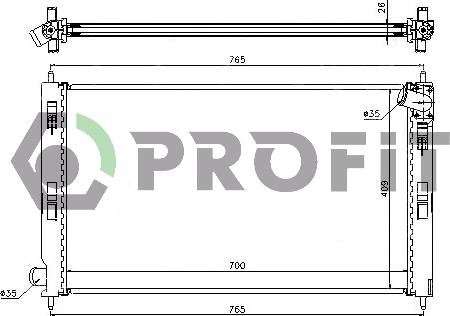 Profit PR 4012A1 - Radiators, Motora dzesēšanas sistēma autodraugiem.lv