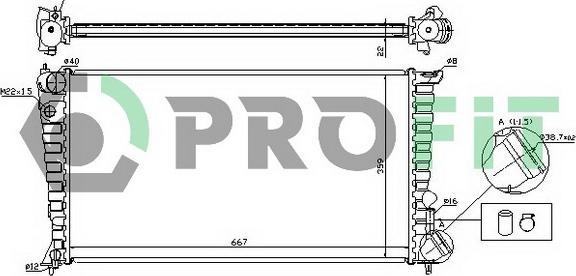 Profit PR 5560A1 - Radiators, Motora dzesēšanas sistēma autodraugiem.lv