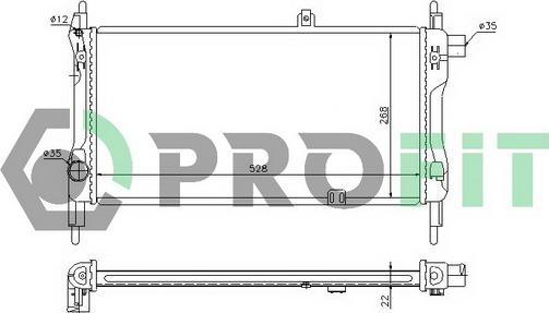 Profit PR 5052A1 - Radiators, Motora dzesēšanas sistēma autodraugiem.lv