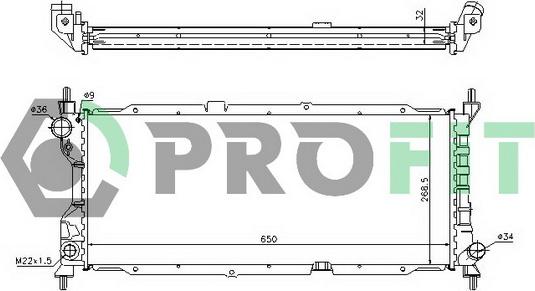 Profit PR 5018A3 - Radiators, Motora dzesēšanas sistēma autodraugiem.lv