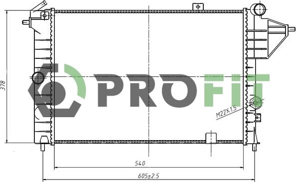 Profit PR 5076A4 - Radiators, Motora dzesēšanas sistēma autodraugiem.lv