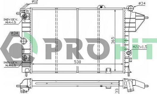 Profit PR 5078A1 - Radiators, Motora dzesēšanas sistēma autodraugiem.lv