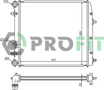 Profit PR 6402A1 - Radiators, Motora dzesēšanas sistēma autodraugiem.lv