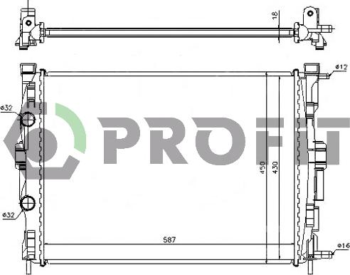 Profit PR 6044A1 - Radiators, Motora dzesēšanas sistēma autodraugiem.lv