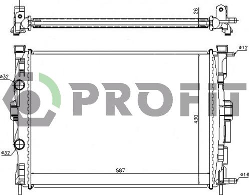 Profit PR 6044A2 - Radiators, Motora dzesēšanas sistēma autodraugiem.lv