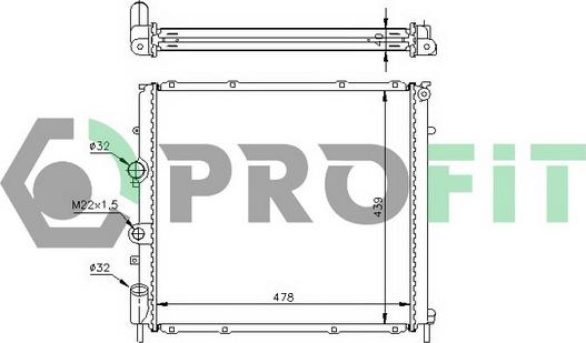 Profit PR 6046A1 - Radiators, Motora dzesēšanas sistēma autodraugiem.lv