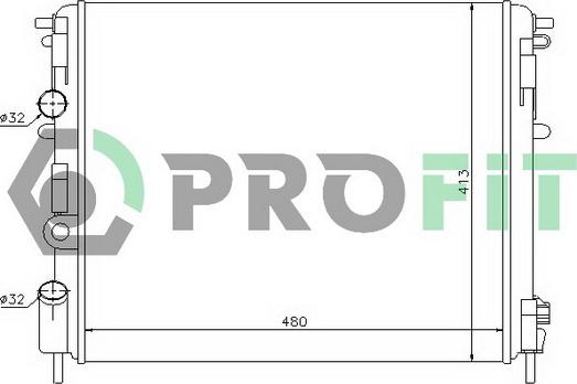 Profit PR 6032A1 - Radiators, Motora dzesēšanas sistēma autodraugiem.lv