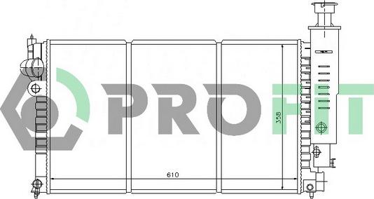 Profit PR 0540A1 - Radiators, Motora dzesēšanas sistēma autodraugiem.lv