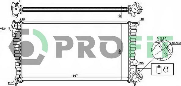 Profit PR 0547A1 - Radiators, Motora dzesēšanas sistēma autodraugiem.lv