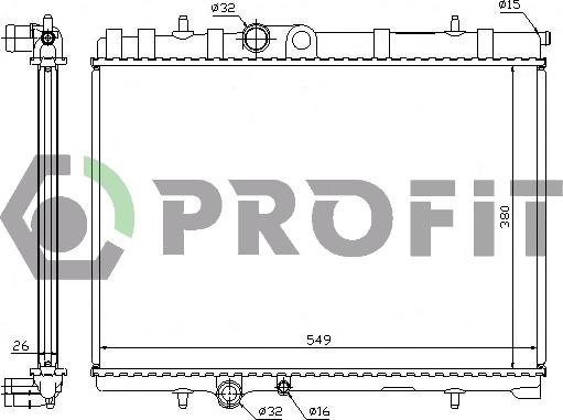 Profit PR 0521A1 - Radiators, Motora dzesēšanas sistēma autodraugiem.lv