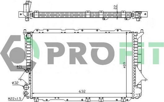 Profit PR 0014A4 - Radiators, Motora dzesēšanas sistēma autodraugiem.lv