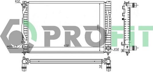 Profit PR 0014A1 - Radiators, Motora dzesēšanas sistēma autodraugiem.lv