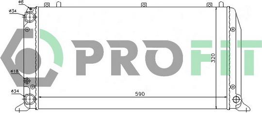 Profit PR 0016A2 - Radiators, Motora dzesēšanas sistēma autodraugiem.lv