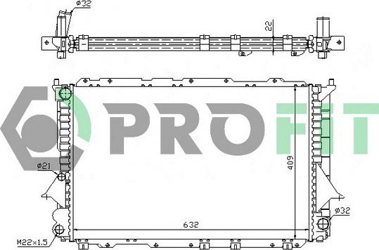 Profit PR 0012A5 - Radiators, Motora dzesēšanas sistēma autodraugiem.lv