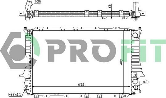 Profit PR 0012A3 - Radiators, Motora dzesēšanas sistēma autodraugiem.lv