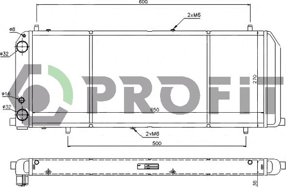 Profit PR 0012A7 - Radiators, Motora dzesēšanas sistēma autodraugiem.lv