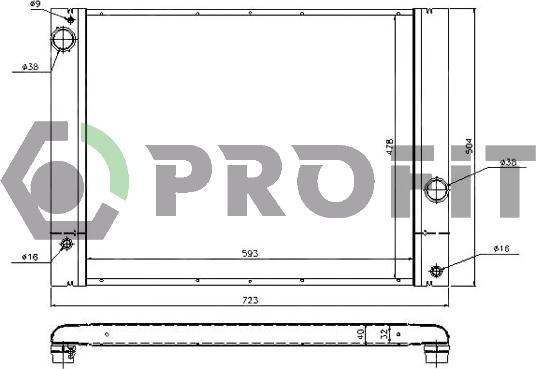 Profit PR 0071A4 - Radiators, Motora dzesēšanas sistēma autodraugiem.lv