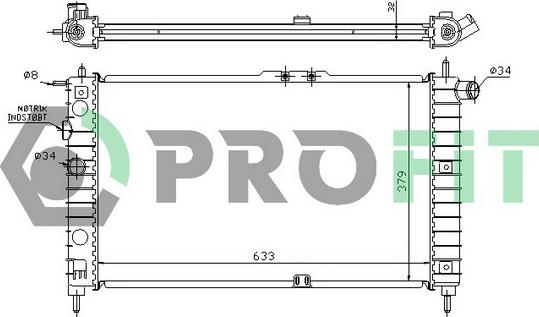 Profit PR 1105A1 - Radiators, Motora dzesēšanas sistēma autodraugiem.lv