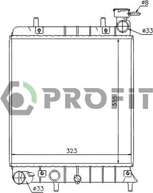 Profit PR 1804A4 - Radiators, Motora dzesēšanas sistēma autodraugiem.lv