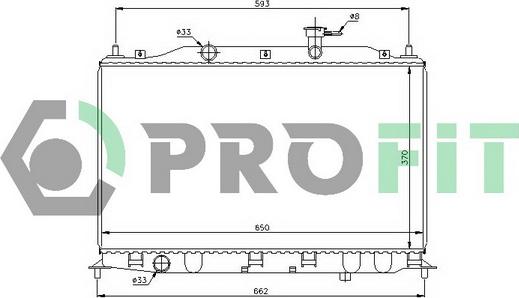 Profit PR 1804A1 - Radiators, Motora dzesēšanas sistēma autodraugiem.lv