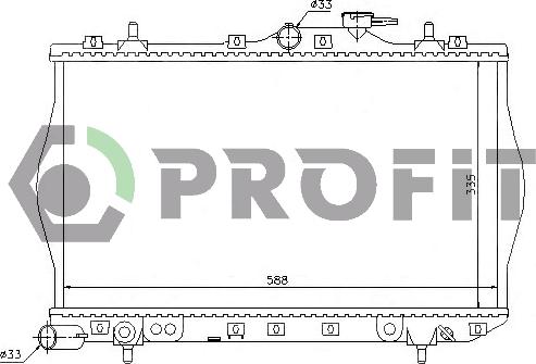 Profit PR 1804A3 - Radiators, Motora dzesēšanas sistēma autodraugiem.lv