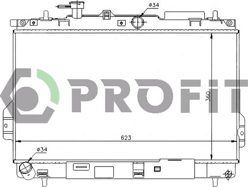 Profit PR 1806A4 - Radiators, Motora dzesēšanas sistēma autodraugiem.lv