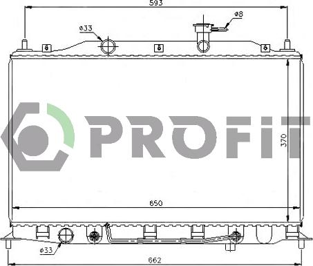 Profit PR 1807A5 - Radiators, Motora dzesēšanas sistēma autodraugiem.lv