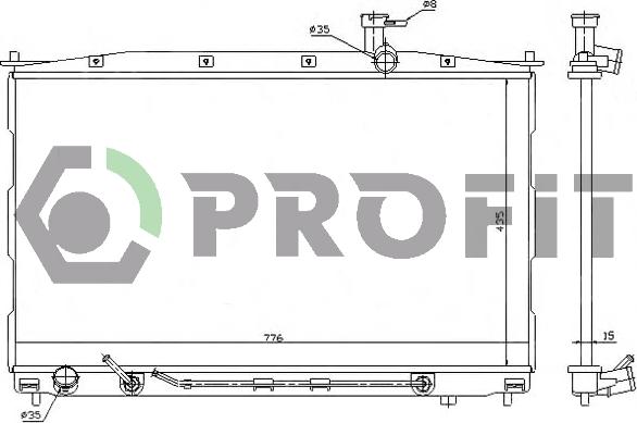 Profit PR 1807A1 - Radiators, Motora dzesēšanas sistēma autodraugiem.lv