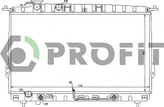 Profit PR 1807A2 - Radiators, Motora dzesēšanas sistēma autodraugiem.lv
