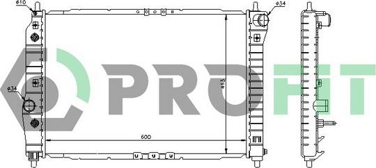 Profit PR 1703A3 - Radiators, Motora dzesēšanas sistēma autodraugiem.lv