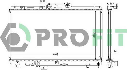 Profit PR 8135A1 - Radiators, Motora dzesēšanas sistēma autodraugiem.lv