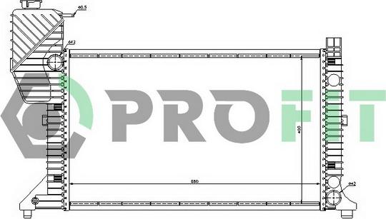 Profit PR 3546A1 - Radiators, Motora dzesēšanas sistēma autodraugiem.lv